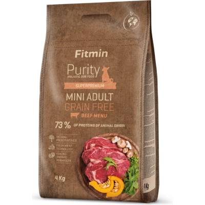 Dibaq Fitmin Purity Mini Beef Grain Free храна за дребни кучета 4 kg