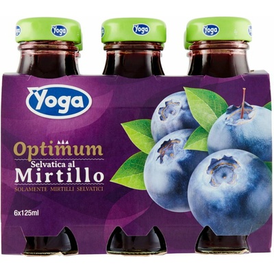 Yoga čučoriedkový džús v skle 6 x 125 ml