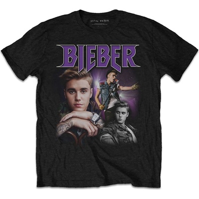 Justin Bieber tričko JB Homage čierne