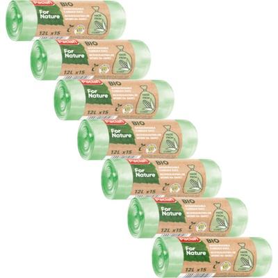 Paclan For Nature Kompostovateľné vrecia na BIO odpad 12l 14µ 15ks