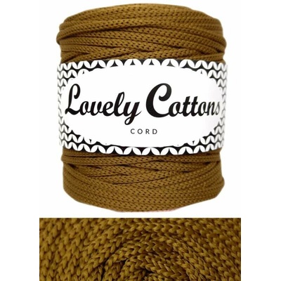 Polyesterová šňůra Lovely Cottons 3mm - staré zlato
