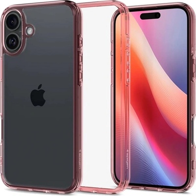 Spigen iPhone 16 SPIGEN ULTRA HYBRID пластмасов протектор за телефон, удароустойчив, гланцова рамка, цвят ROSS ACS08198 (ACS08198)