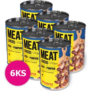 Josera Dog Meat Lovers Menu Duck with Pumpkin 6 x 800 g