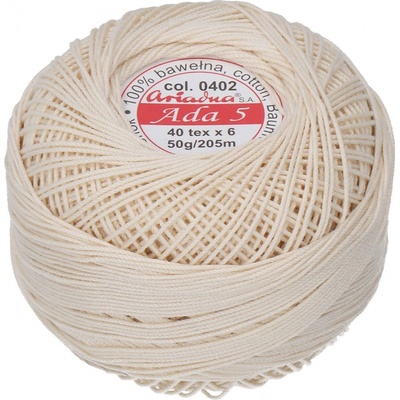 Ariadna Priadza pre frivolitky Ada 5 50 g - 0402
