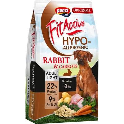 FitActive Originals Hypoallergenic Adult Light králik mrkva 4 kg