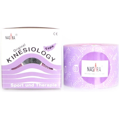 Nasara Kinesiology Tape fialový 5 cm x 5 m