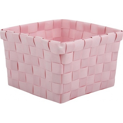 MSV malý úložný organizér, pastelově růžový, PP, 14 x 14 x 9 cm 417MSV