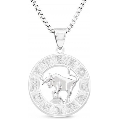 Biju Řetízek z chirurgické oceli + přívěsek znamení býk 3001402