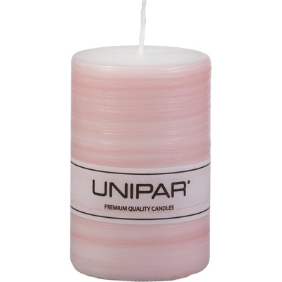 Unipar Розова свещ , време на горене 18 ч. Finelines - Unipar (Finelines Pink Pillar 50x75)