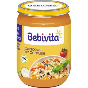 Bebivita Био ястие Bebivita - Кускус със зеленчуци, 190 g (15004-01) - baby