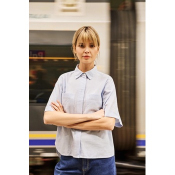 Moodo Дамска светлосиня риза Moodo | Sin | ЖЕНИ | XS