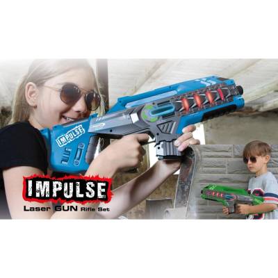 Impulse súprava laserových zbraní (modrá/zelená)