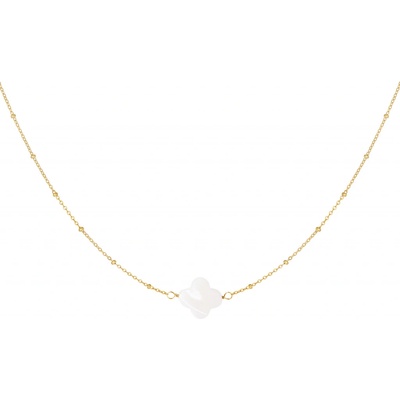 Ornamenti Pozlacený seashell clover gold OOR300047