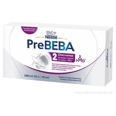 Nestlé PreBEBA 2 DISCHARGE 1800 g 32 x 90 ml 2880 ml