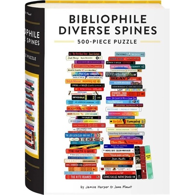 Chronicle Books Bibliophile Diverse Spines 500 dílků