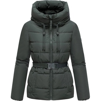 Marikoo Дамско зимно яке HIMEE 16 с висока яка и колан, stone green (M-104-830.HIMEE16.422_stone_green)