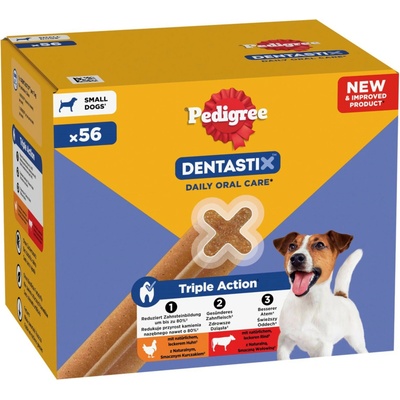Pedigree DentaStix Daily Dental Care Fresh pre malé psy 5-10 kg 168 ks