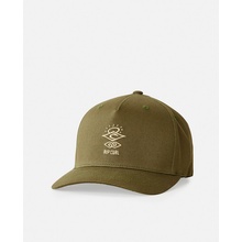 Rip Curl ICONS FLEXFIT CAP Olive biela kaki krémová