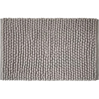 Bianca Сив килим за баня 50x80 cm Aspen Bobble - Bianca (BR/58977/R/BMAT/GY)