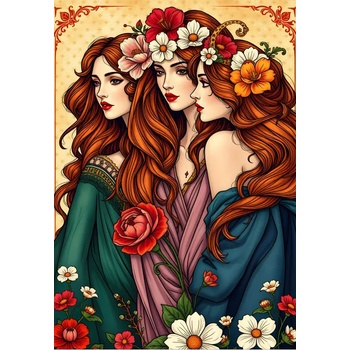 Alipson Puzzle - Puzzle The Three Flower Muses - 1 000 piese