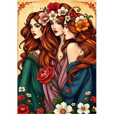 Alipson Puzzle - Puzzle The Three Flower Muses - 1 000 piese