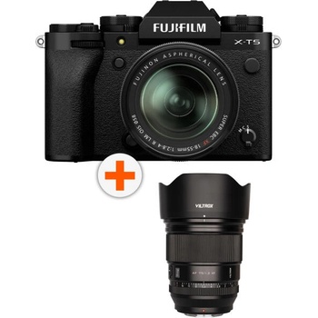 Image 1 of Fujifilm X-T5 18-55mm + AF 75mm f/1.2 Black (Fuji X)
