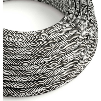 Creative Cables EMR64 2x0,75mm² černá a stříbrná 1 m