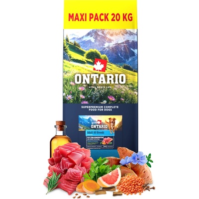 Ontario Adult All Breeds Monoprotein Tuna & Sweet Potatoes 20 kg