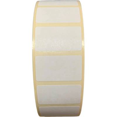 Papierová Etiketa 32 mm x 18 mm, Matný papier, Biela, Dutinka 40 mm, 3000 ks/kotúč, Permanentné lepidlo, Priemer kotúča 110 mm
