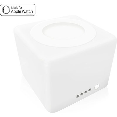 ZENS Поставка с вградена батерия за зареждане на Apple Watch - Zens Apple Watch Power Bank 1300 mAh (бяла) (ZEPW01W00)