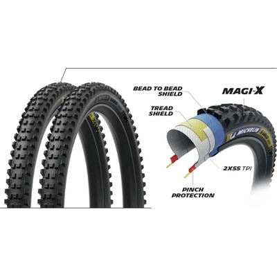 MICHELIN E-WILD FRONT 29x2.40 RACING LINE DARK KEVLAR MAGI-X TS TLR (819950) Uni