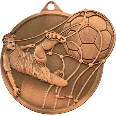 Tryumf mmc46050/b medaila futbal 60x50 mm hr.2 mm bronz striebro