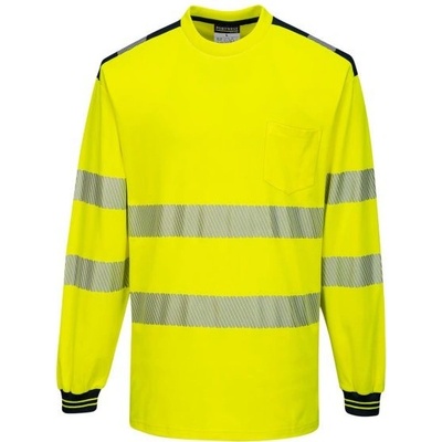Portwest HI-VIS PW3 T185 reflexní triko dl. rukáv HV žlutá/černá 5XL