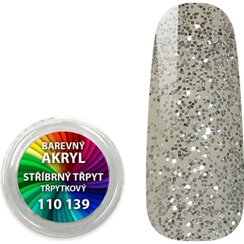 Expa nails akryl pudr třpytkový stříbrný třpyt 4 ml