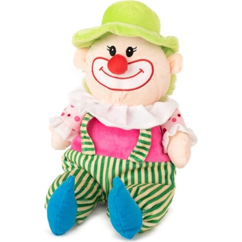 Плюш АМЕК Клоун с шапка плюс дрънкалка, детска плюшена играчка