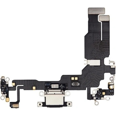 Apple iPhone 15 - Nabíjecí Konektor + Flex Kabel (Black), Black