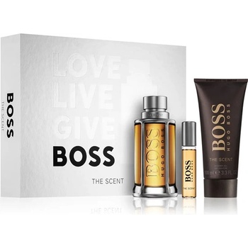 HUGO BOSS Boss The Scent подаръчен комплект с тоалетна вода 100мл и душ гел 100мл за мъже 1 бр