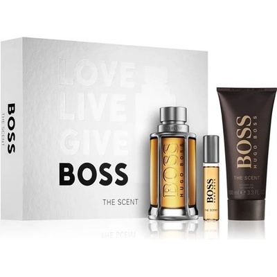 HUGO BOSS Boss The Scent подаръчен комплект с тоалетна вода 100мл и душ гел 100мл за мъже 1 бр