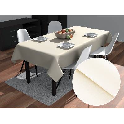 Biante Teflónový obdĺžnikový obrus TF-037 Smotanový bez vzoru 50x100 cm