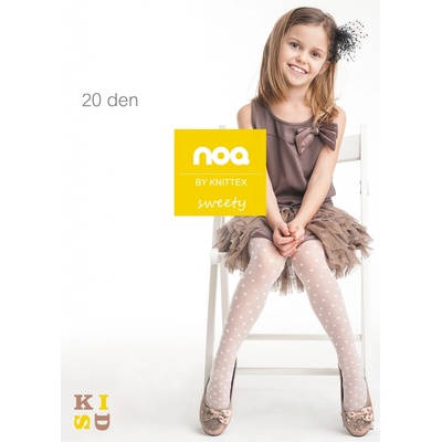 Knittex dětské punčochy Noo Sweety 20 den bílá