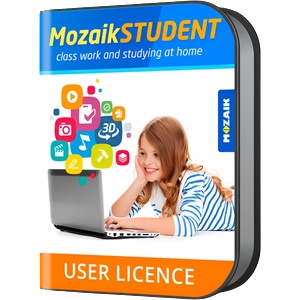 Mozaik education Mozaik STUDENT license for all platform for one student 1 year (WP-1Y)