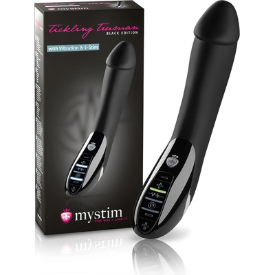 Mystim Tickling Truman - електро-стимулиращ вибратор (черен)
