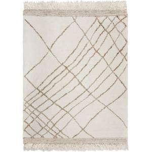 Flair Rugs Кремав ръчно изработен килим със смес от вълна 120x170 cm Astera Linear - Flair Rugs (503119377754)