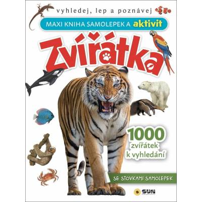 Zvířátka maxi kniha samolepek a aktivit