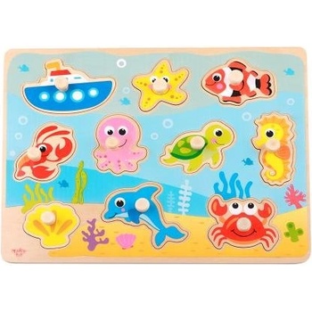 Image 1 of Tooky Toy - Дървена образователна дъска Морско дъно - TY856