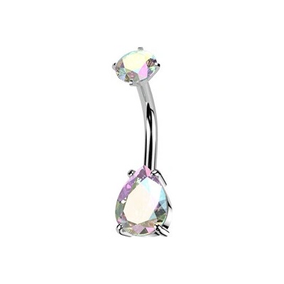 Šperky4U Ocelový piercing do pupíku BS1062-C