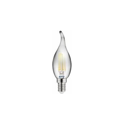 GTV LED dekorativní, FILAMENT, C35 L, 2700 K, E14, 4 W, 240 lm, AC 220–240 V/50–60 Hz, RA>80, 360°