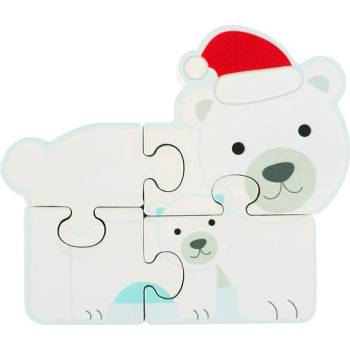 Image 1 of Orange Tree Toys Дървен пъзел Orange Tree Toys - Полярни мечета (OTT06613)