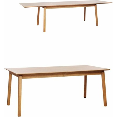 Unique Furniture Bari Rozkladací jedálenský stôl s prídavnou doskou v dekore duba 95 x 190 cm