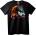 NOONEBRAND Тениска Състезателен огнен кон - 2XL, Black